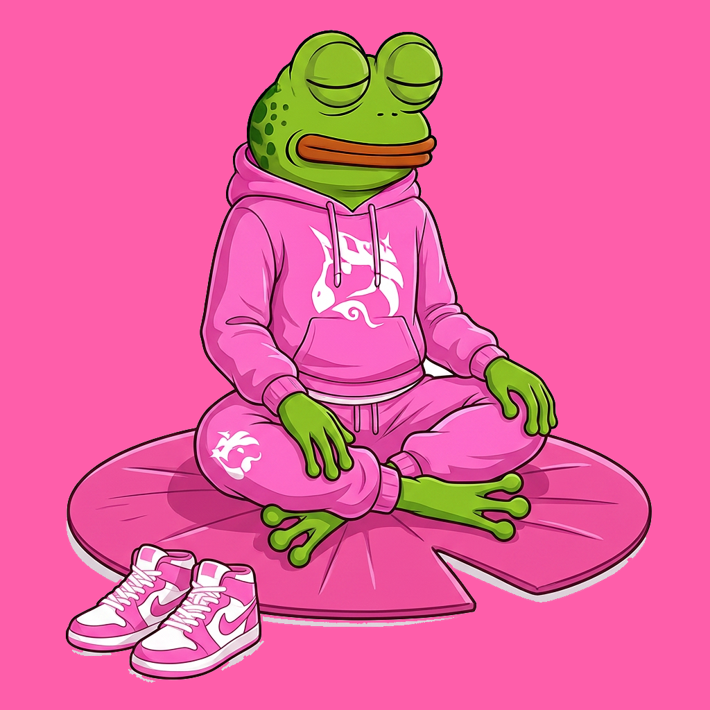 UNIFROG meditating on a lily pad