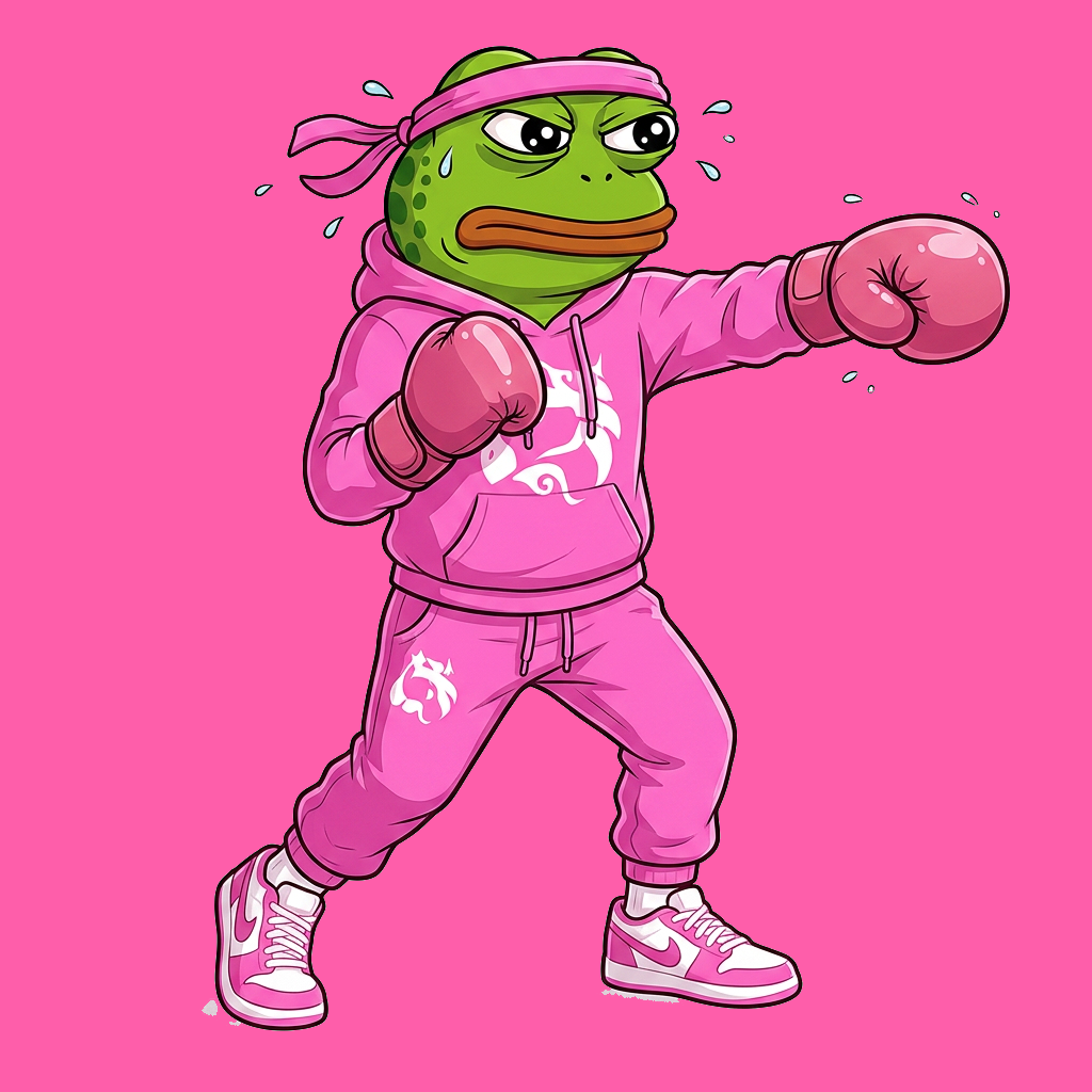 UNIFROG boxing with pink gloves
